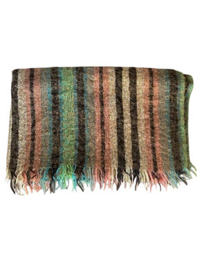 Vintage Robert Burns Mohair Rug Throw Blanket
Made In Scotland